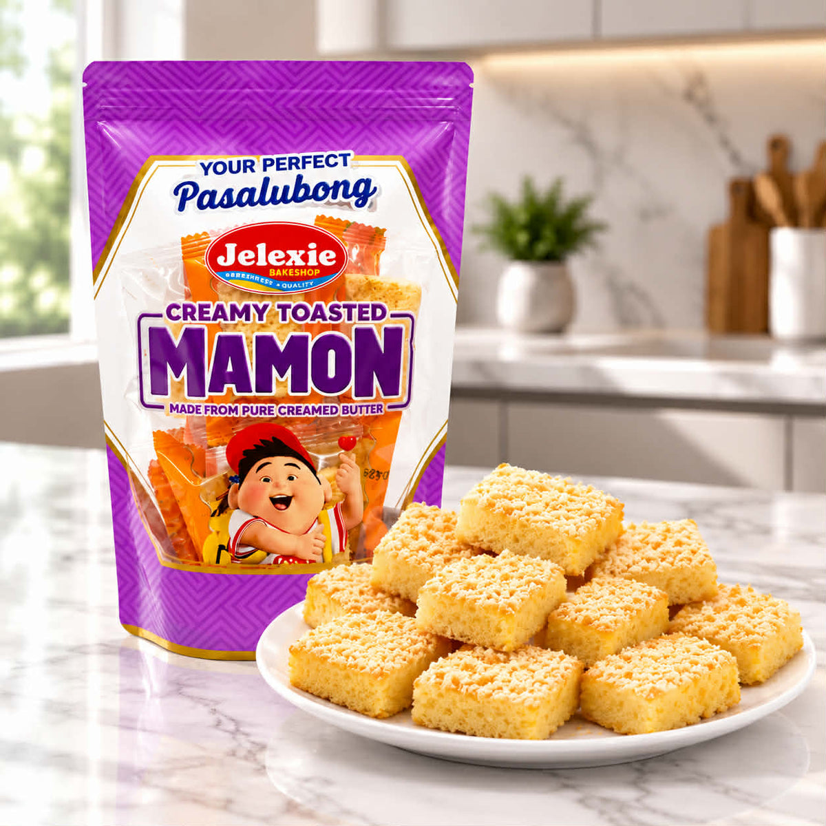 CREAMY TOASTED MAMON IN POUCH (10 PIECES)