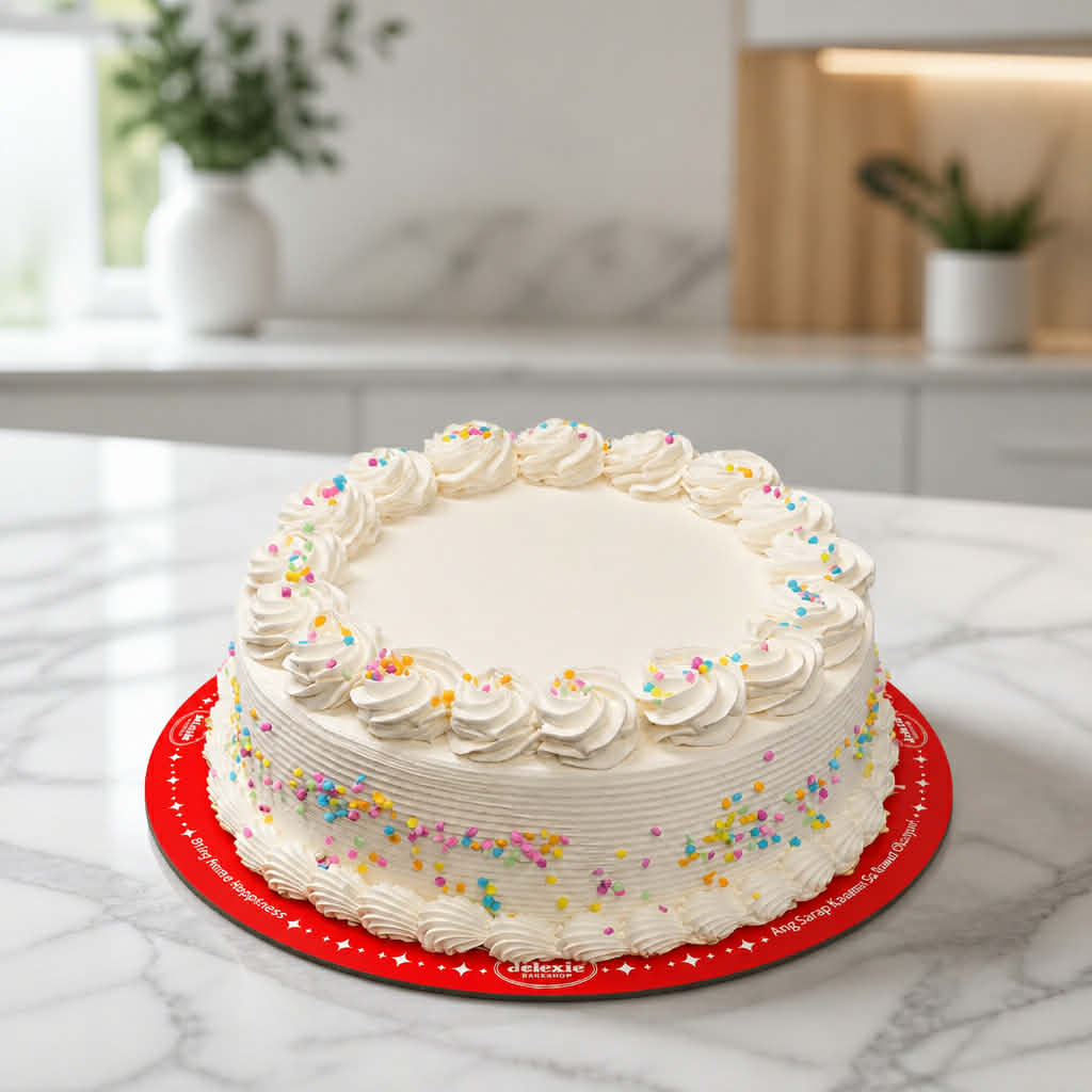 VANILLA SPRINKLE CAKE (8 RND)